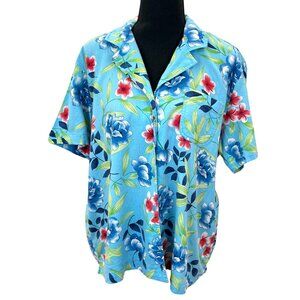 VINTAGE Y2K Floral Short Sleeve Blouse